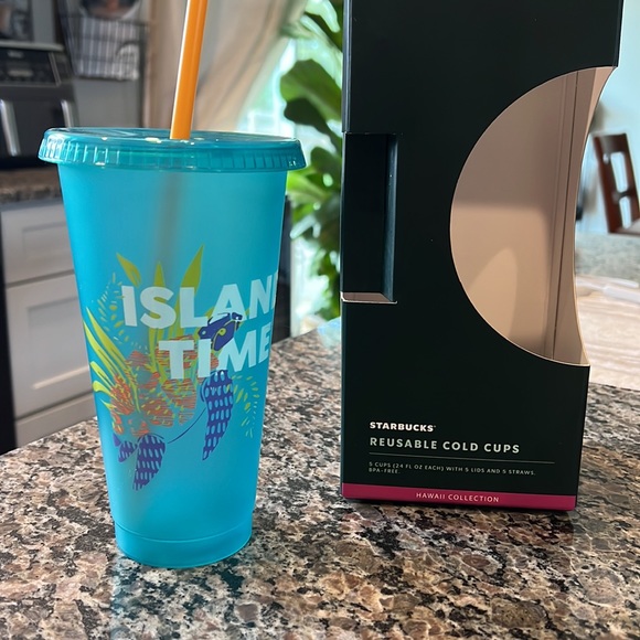 NWT Starbucks Hawaii Collection Cold Cups Pack of 5 - Picture 4 of 9
